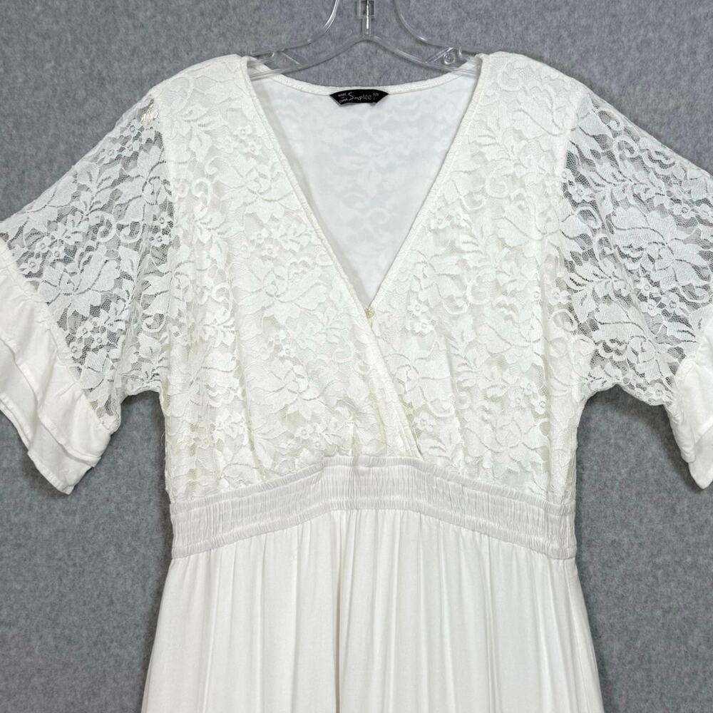 Simplee Apparel White Lace Maxi Dress - Picture 5 of 16